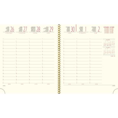 Recharge pour agenda SAD 18S 16 mois - 1 semaine sur 2 pages - 15 x 17 cm - Exacompta