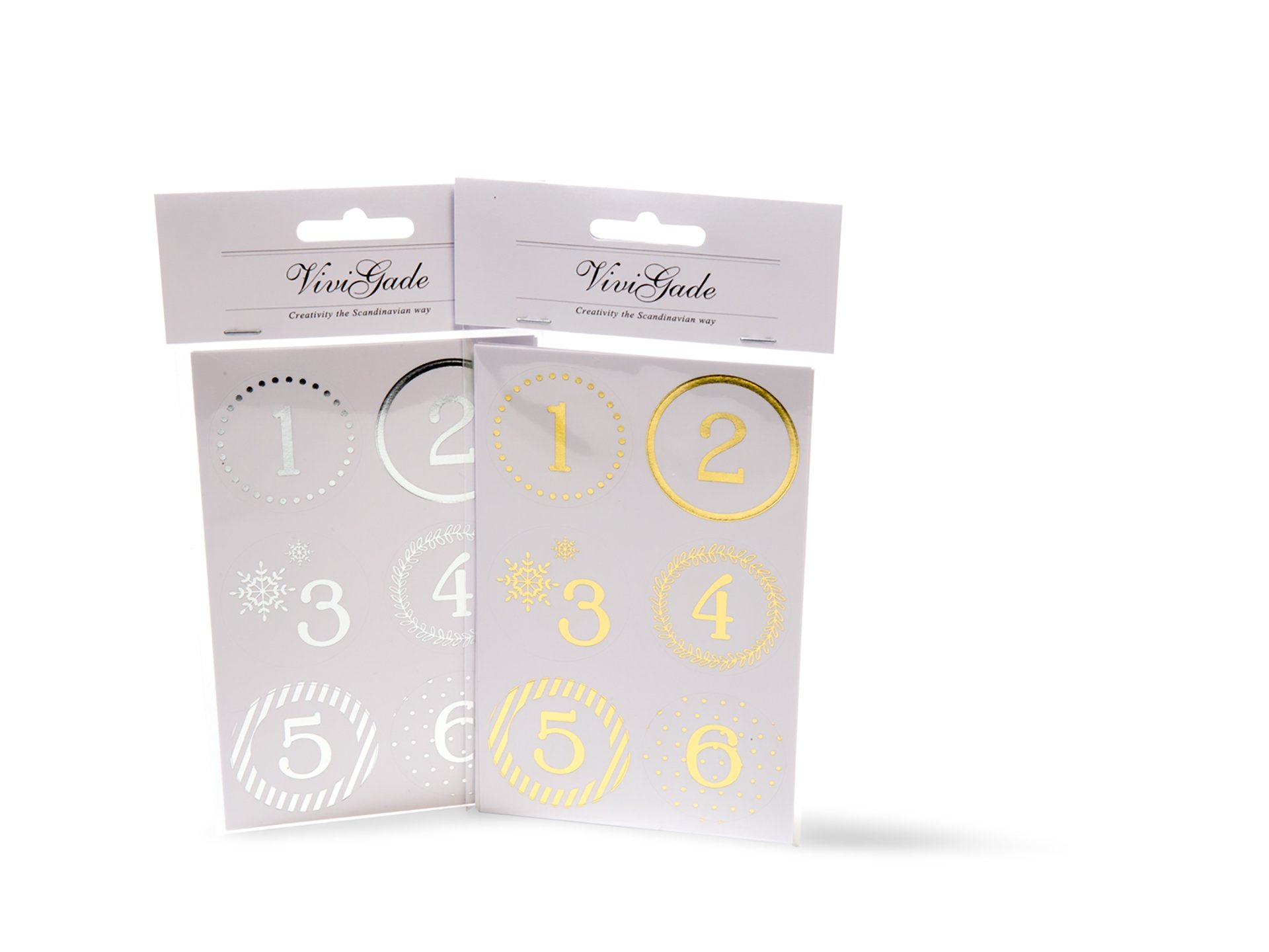 Vivi Gade Adventskalenderzahlen Sticker Set