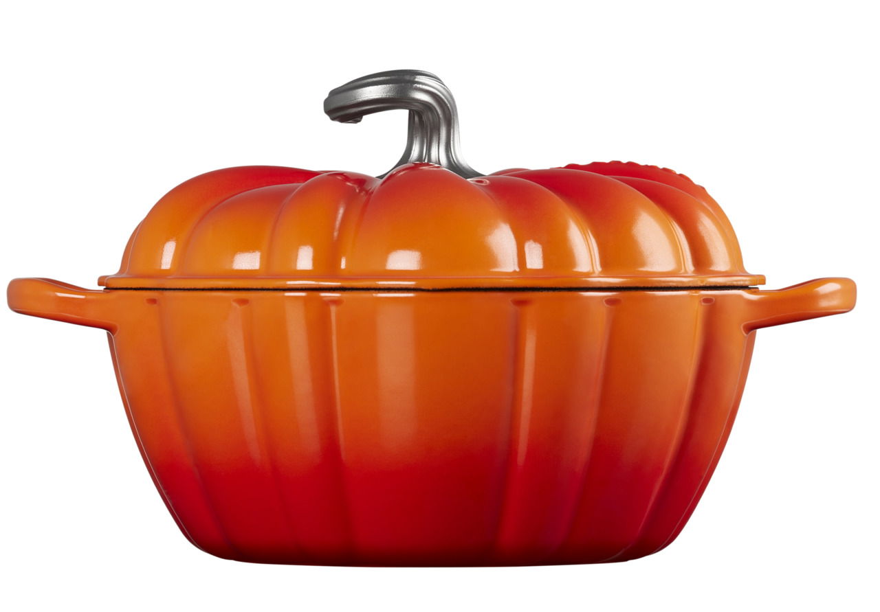 LE CREUSET Kürbis-Bräter 24 cm Ofenrot HALLOWEEN