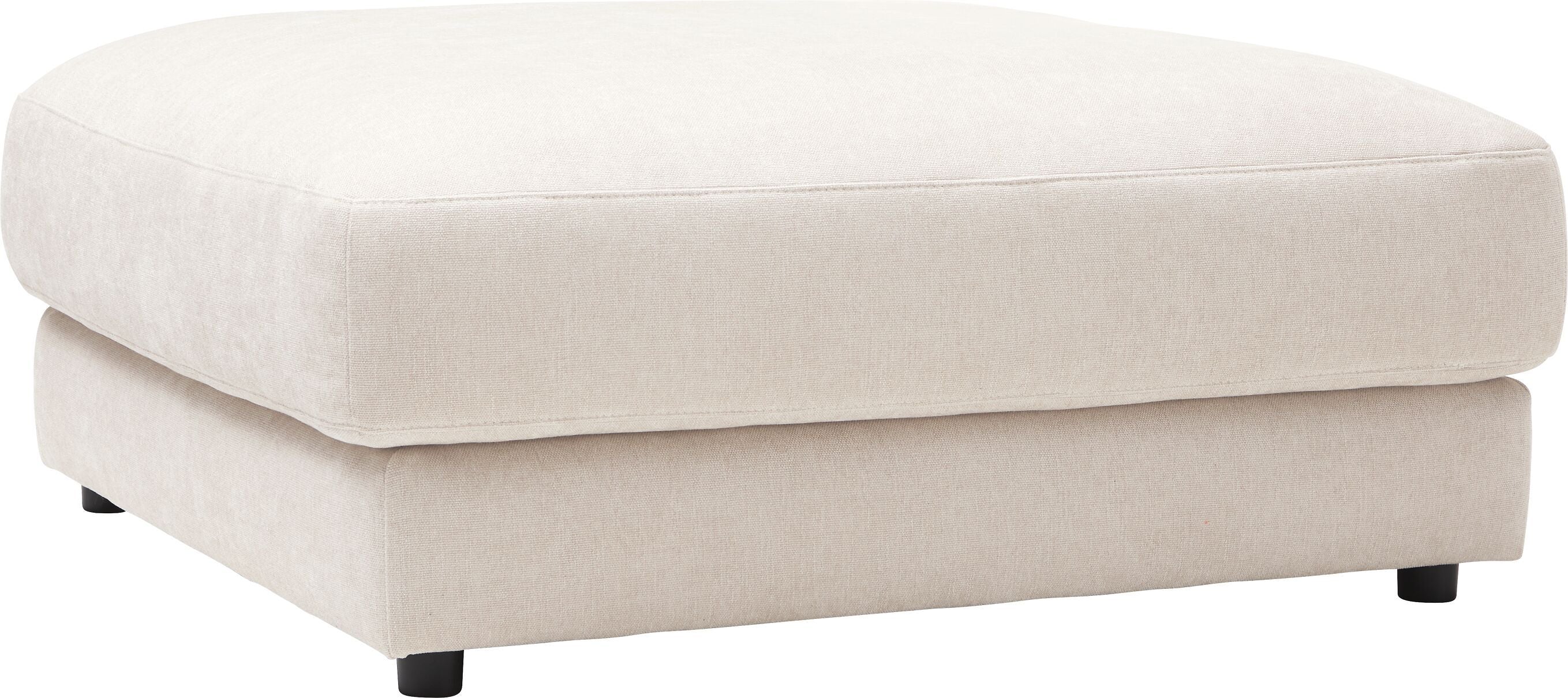 HARRISON Hocker - Creme / B: 100.0 cm x T: 100.0 cm x H: 43.0 cm