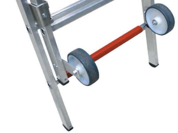 MUNK FlexxStep 4-sports platformladder met telescopische verlenging plus 2 extra sporten