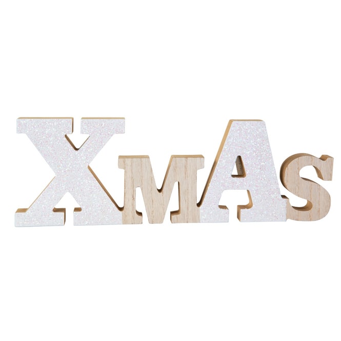 Schriftzug Xmas - ca. 29 x 2 x 10 cm