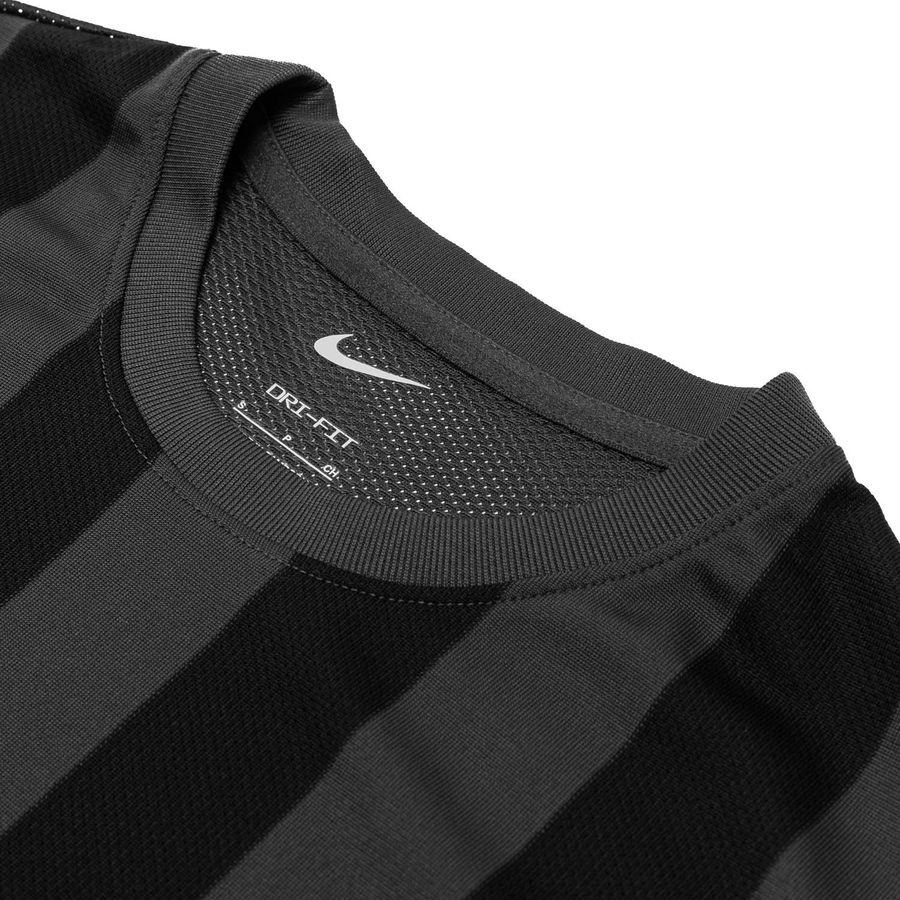 Nike Maillot Dri-FIT Striped Division IV - Gris/Noir/Blanc Femme