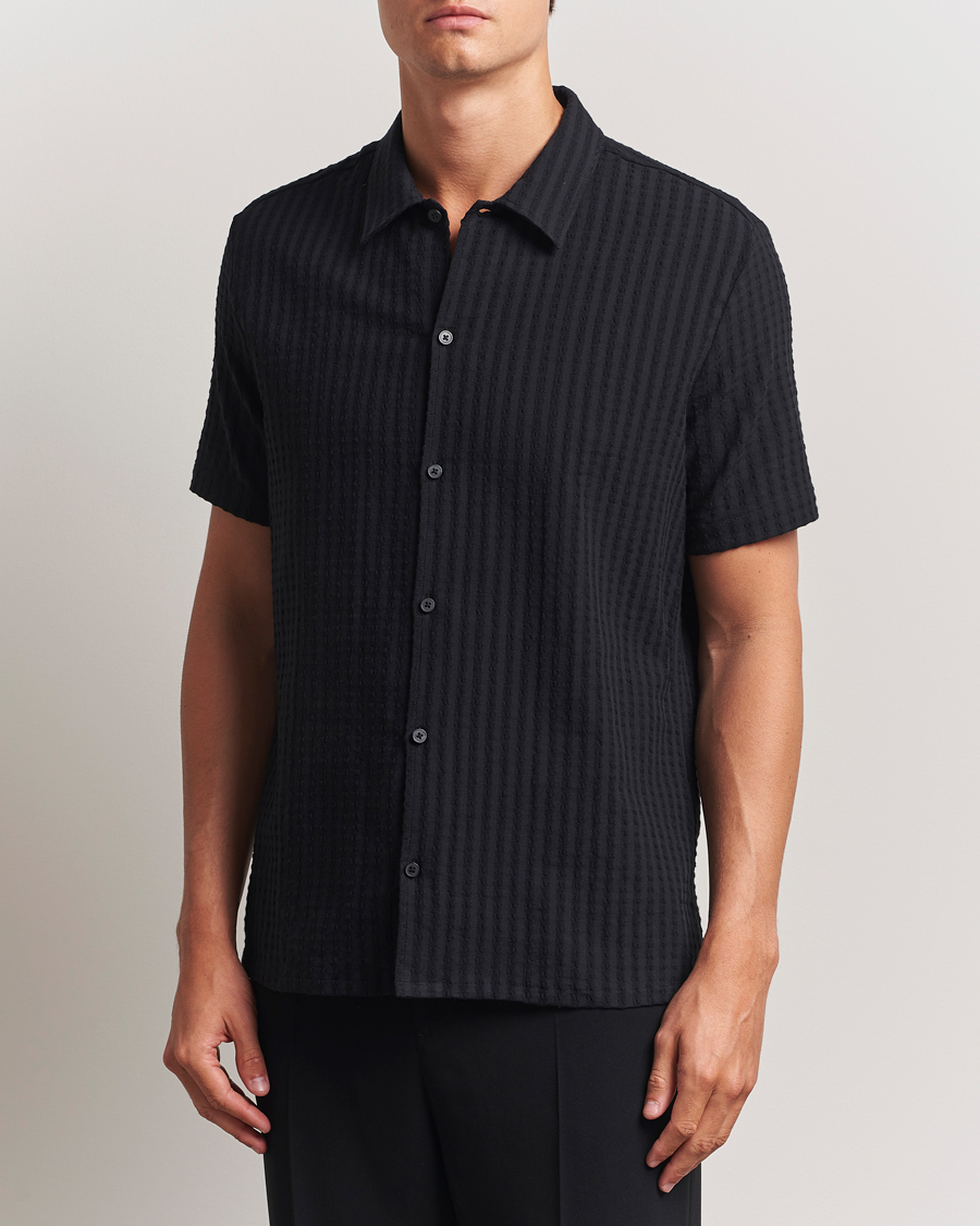 Samsøe Samsøe Avan Structured Short Sleeve Shirt Black