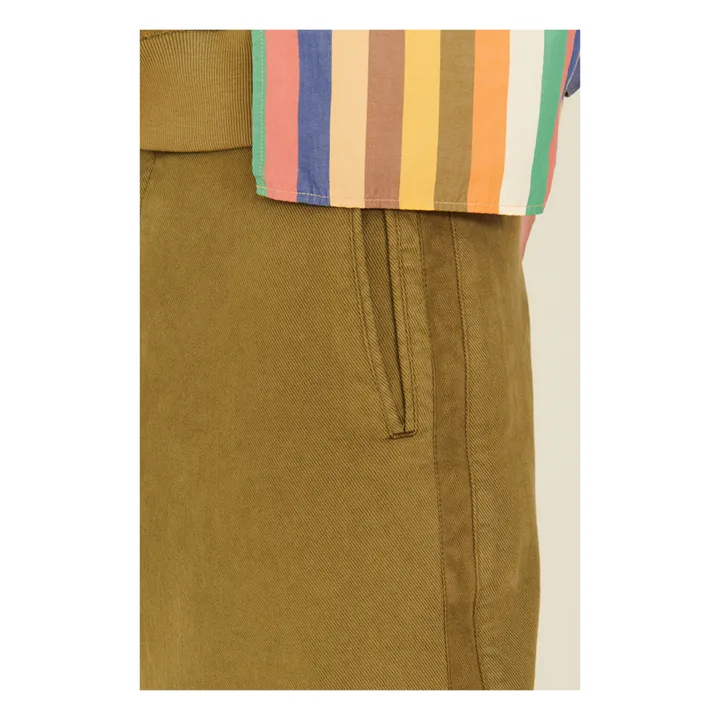 YMC Pantalon Babe Ruth Baseball Coton Bio | Vert olive