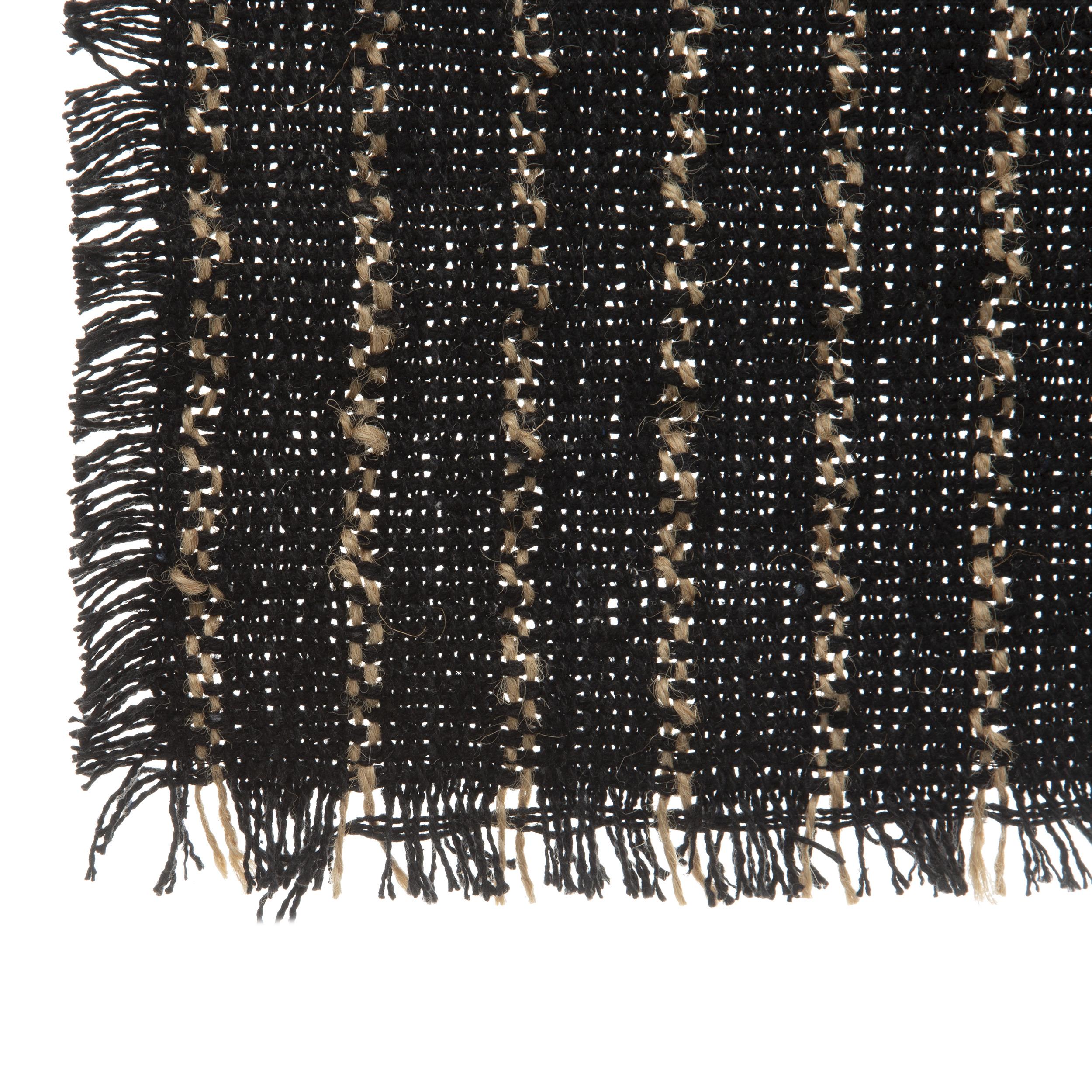 SET TABLE JUTE NOIR 45X30CM