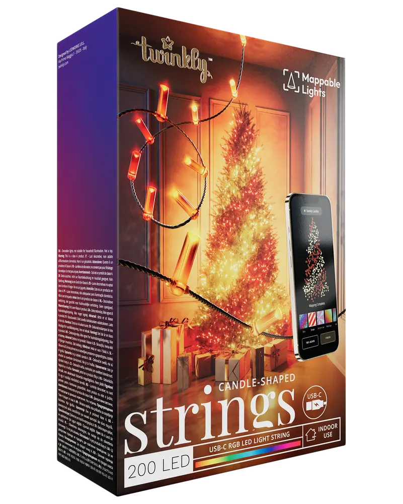Twinkly 200 LED candles IP20