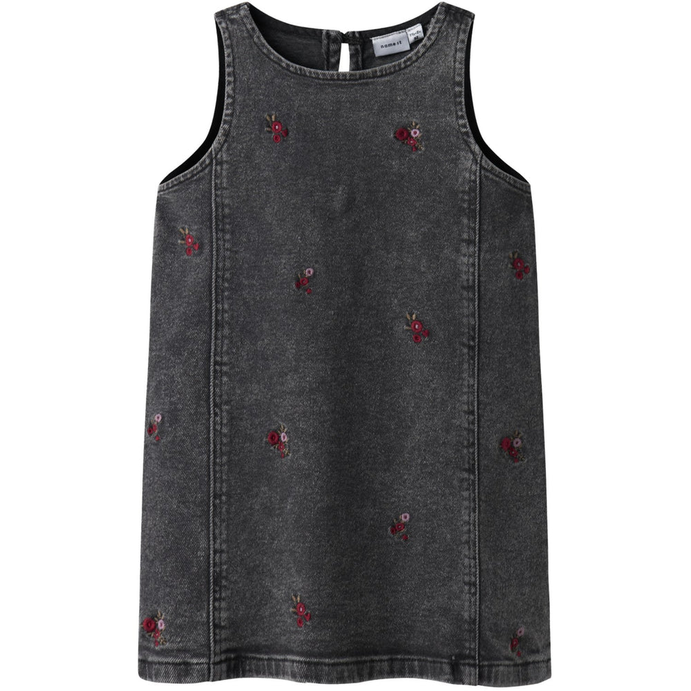 Køb Name It Medium Grey Denim Flower Emb Nmfbrynn Emb Dnm Spencer 2006-fr R