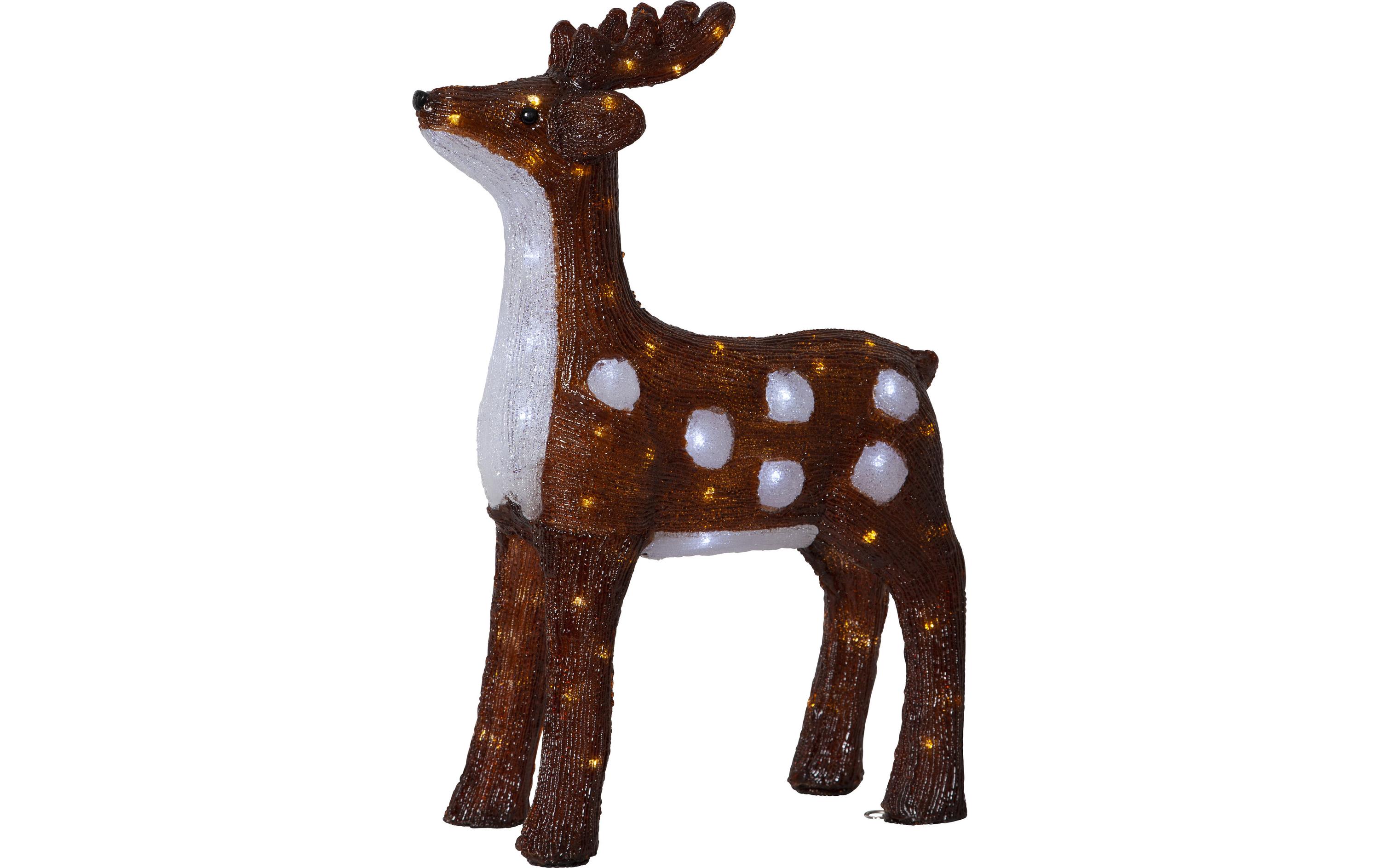 LED-Figur Crystalo Reh, 65 cm, Braun<br>Reh mit LED Beleuchtung