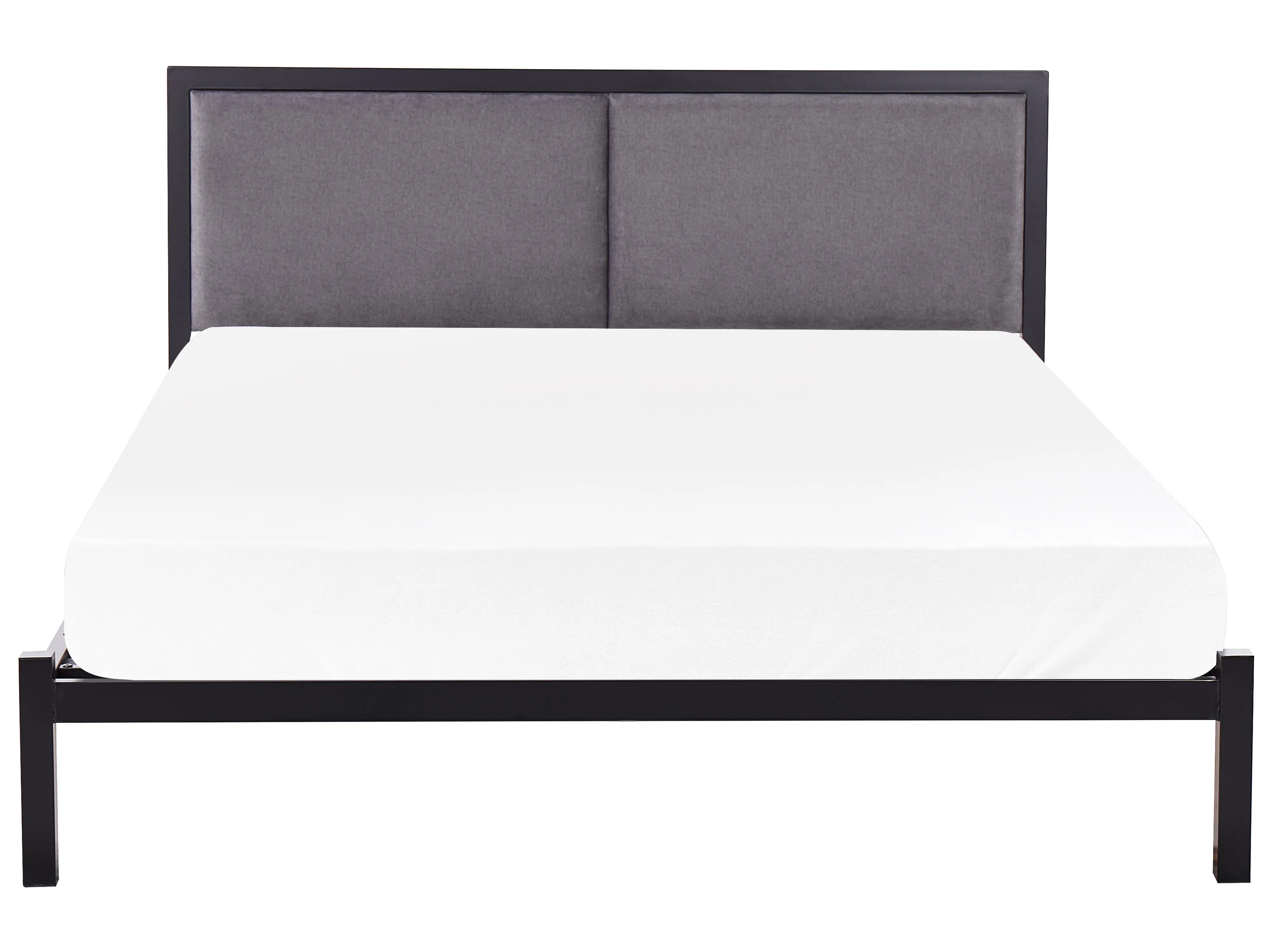 Bed Metaal CLAMART 140 x 200 cm Grijs