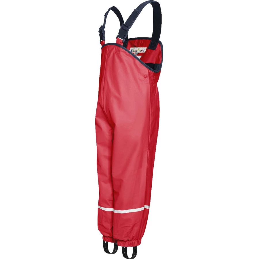 Playshoes Regenlatzhose Fleece rot