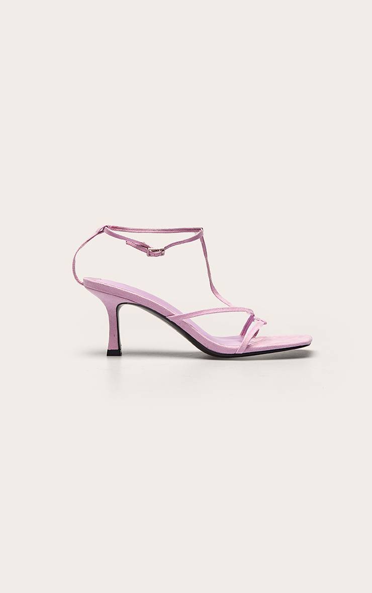 Lilas Sandale À Talon À Brides En Synthétique