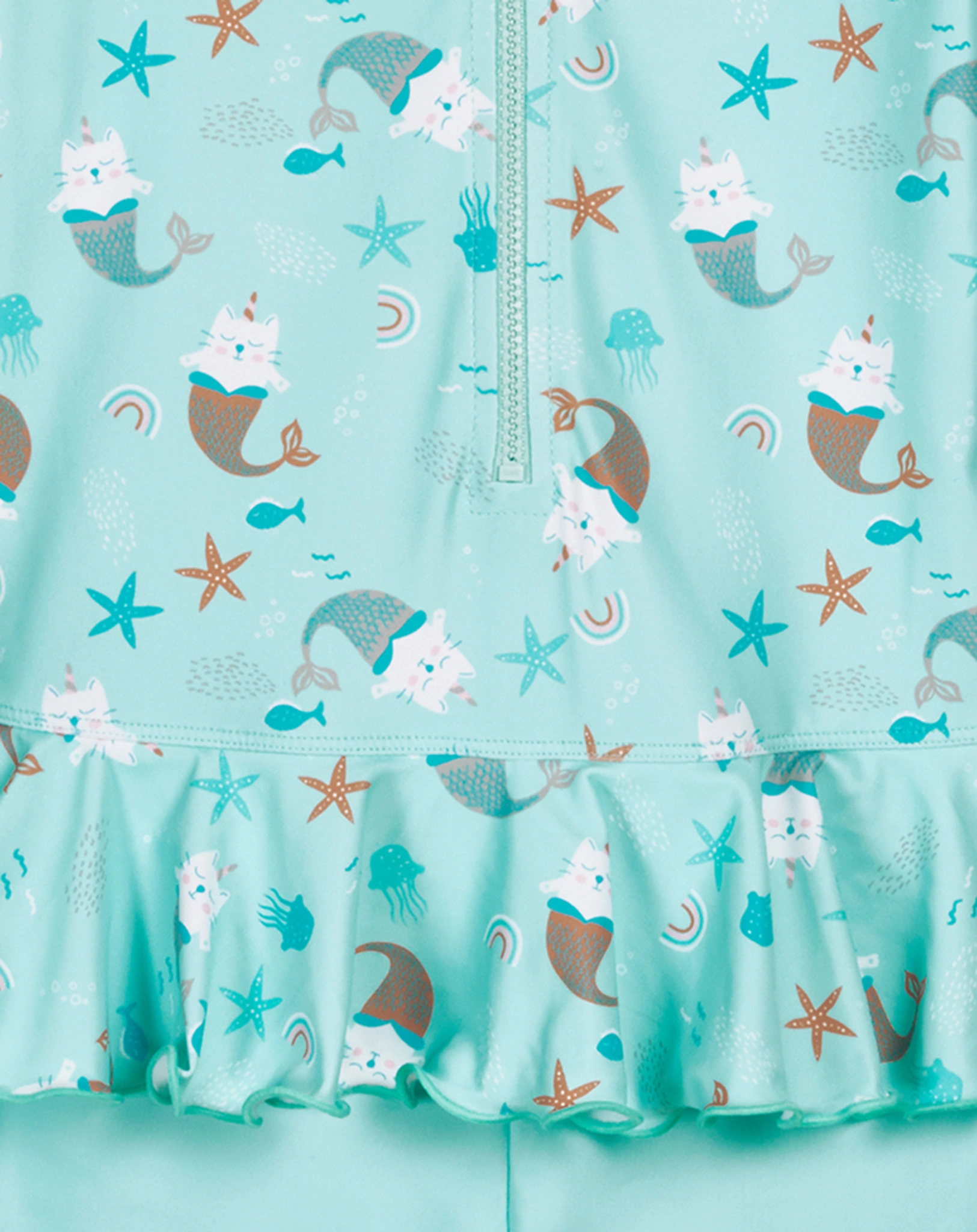 Schwimmanzug EINHORNMEERKATZE in mint