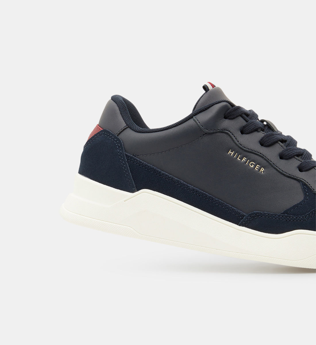 Tommy Hilfiger Baskets en Cuir Elevated Cups bleu marine