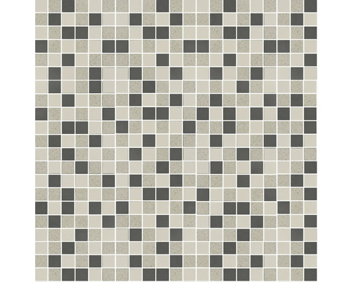 Keramisch mozaïek 28,8 x 28,8 cm grijsbeige