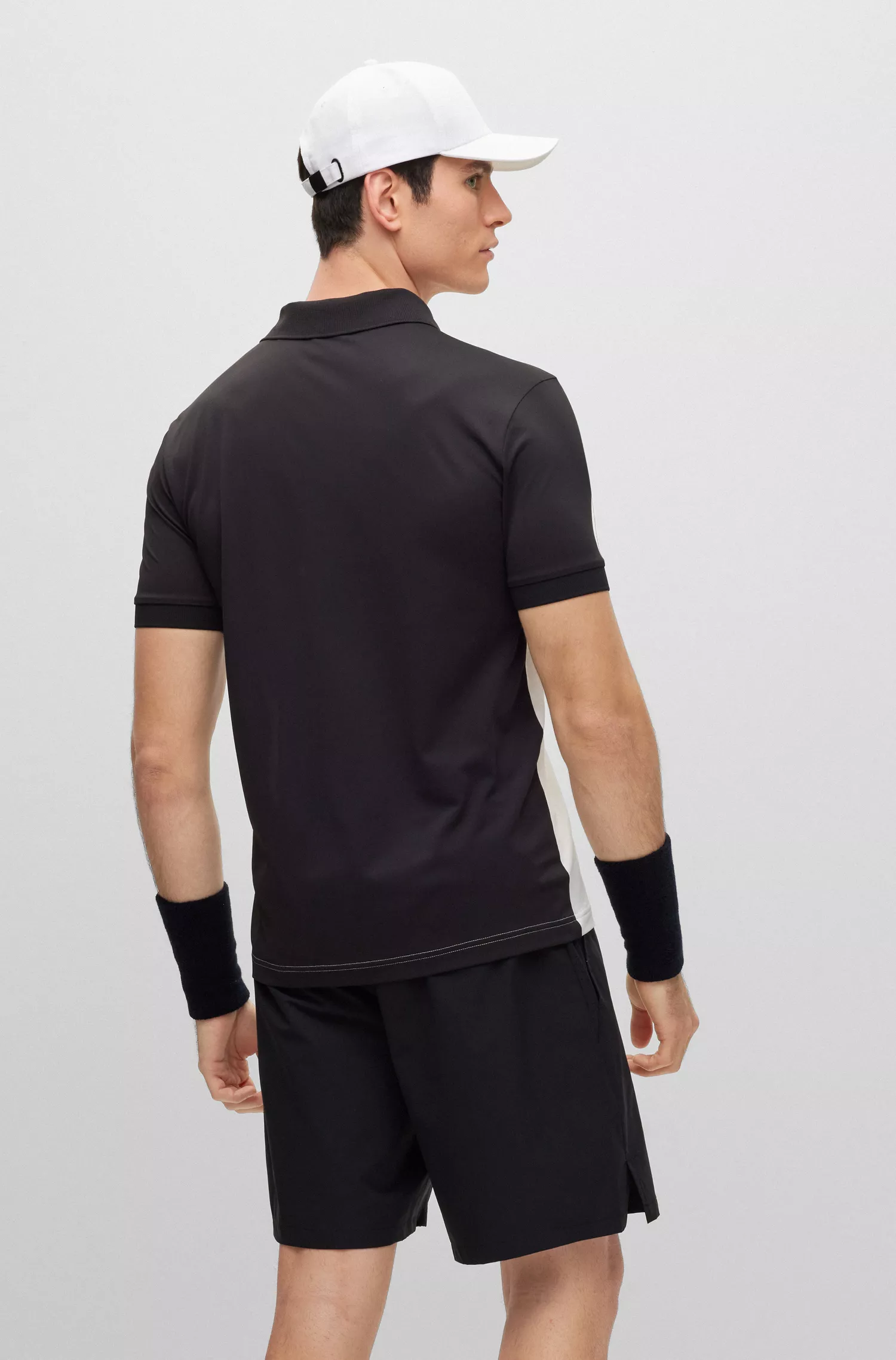 Camisa polo BOSS Green-BOSS x Matteo Berrettini com logotipo