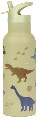 A Little Lovely Company Stainless steel XL Vannflaske, Dinosaurs