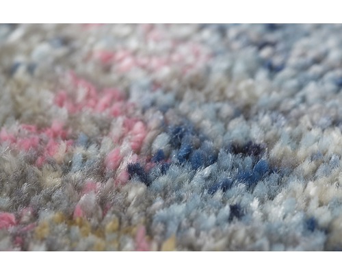 Vloerkleed Frisé Belcanto blauwbeige 133x190 cm