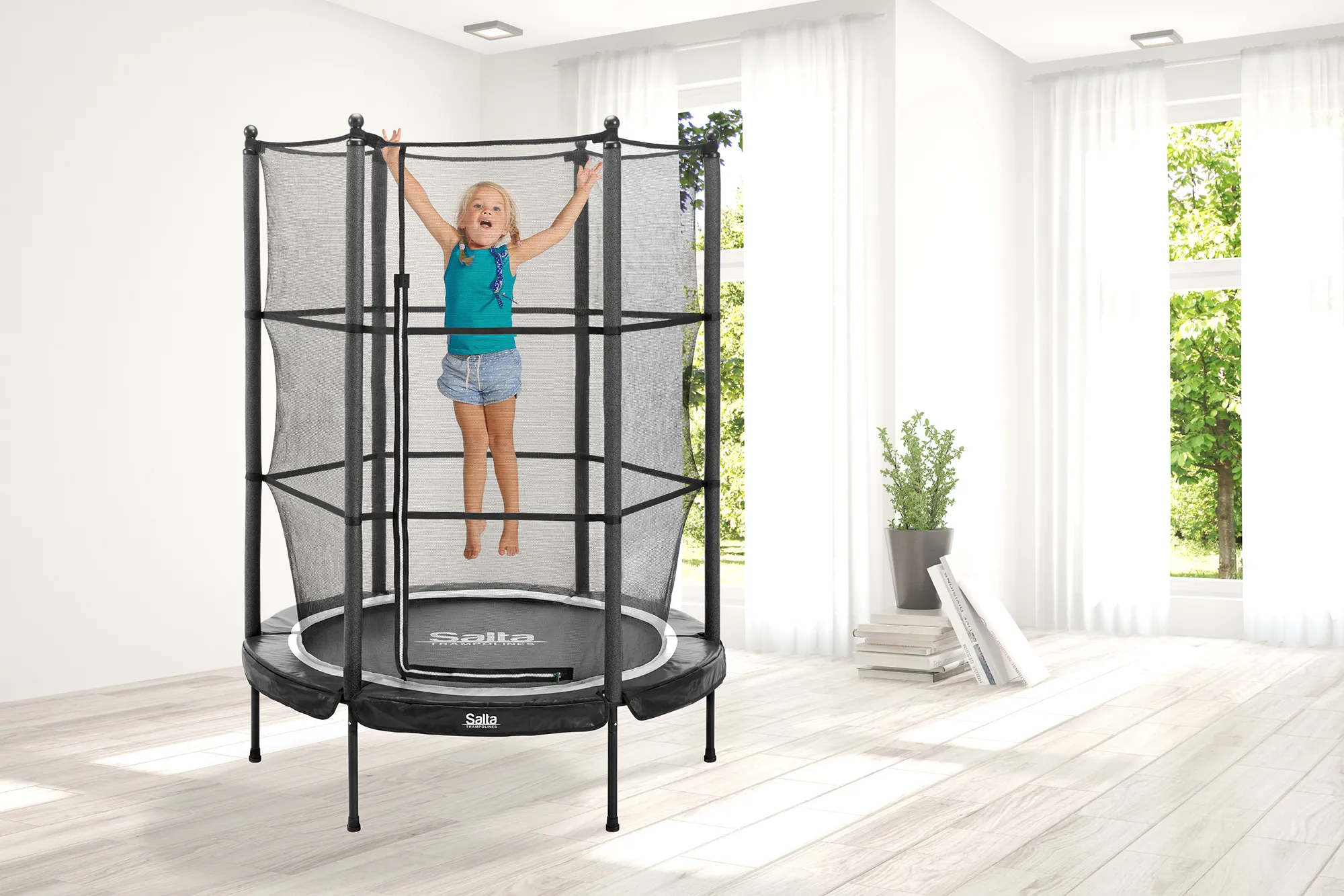 Salta Junior Trampolin m. sikkerhedsnet