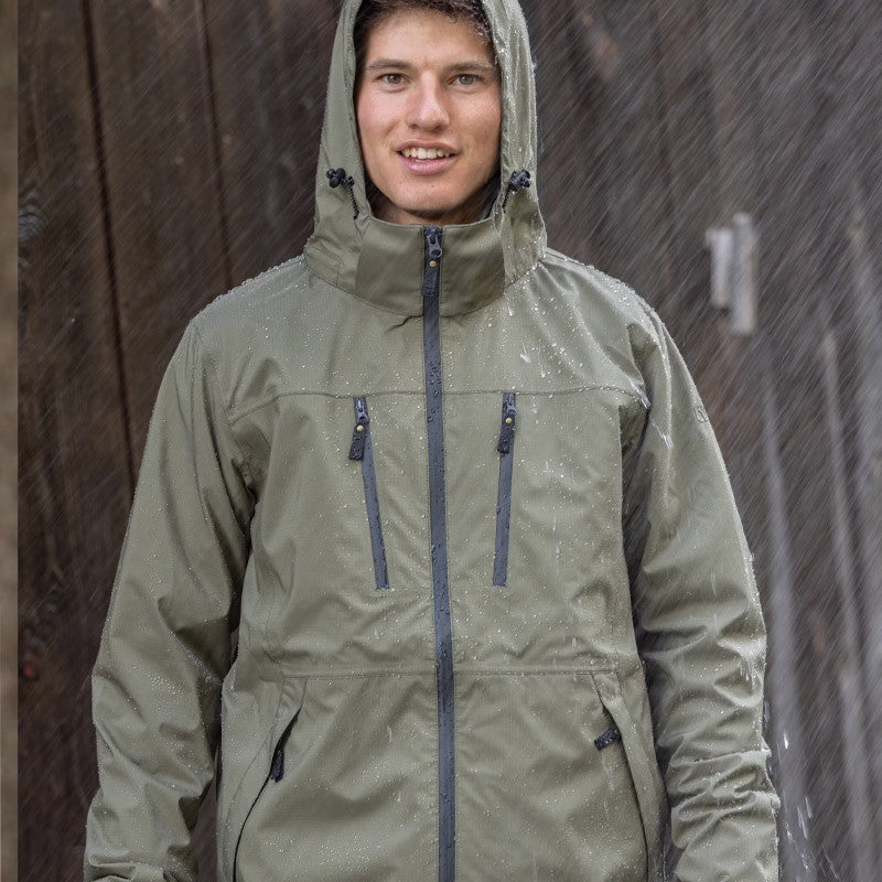 Herren Regenjacke 3 Lagen Darek ivy green