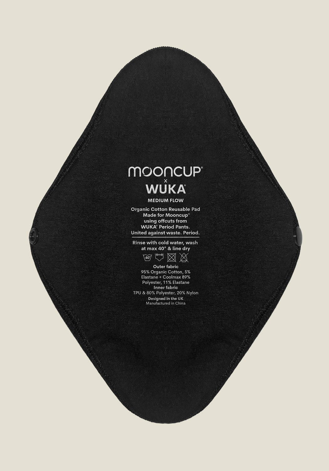 Wuka Wear 2-er Set Reusable Period Pads Medium Flow