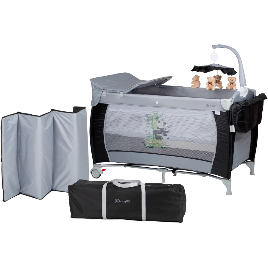babyGO Reisebett Sleeper delux - black
