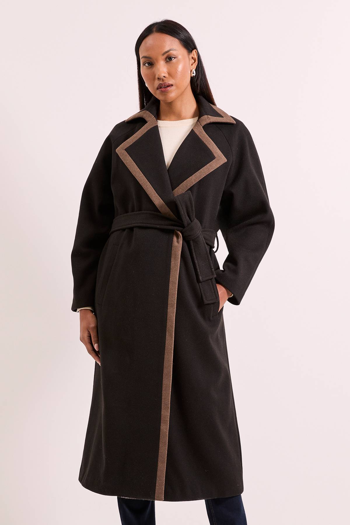 Wallis Manteau Croisé à Contraste Principles by Wallis