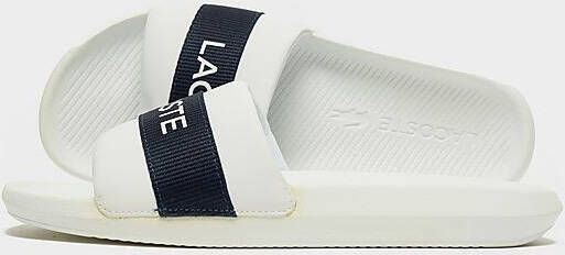 Lacoste Croco Slide Heren Slippers Wit Zwart