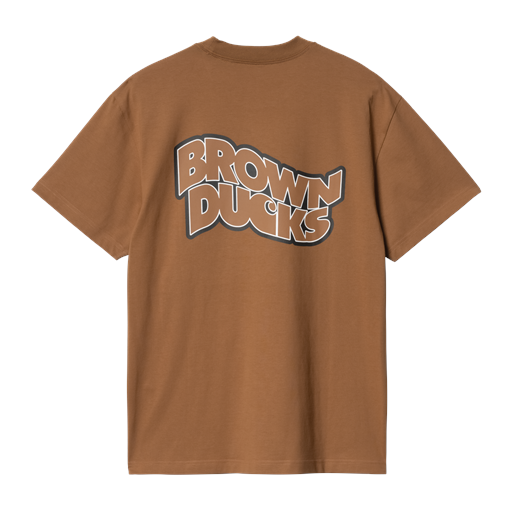 Carhartt WIP Brown Ducks T-shirt, Hamilton Brown, L