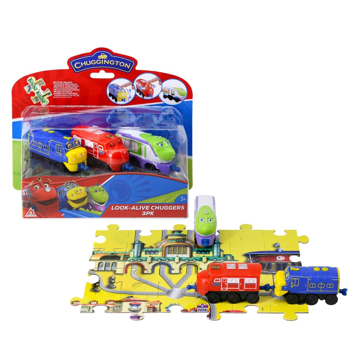 Pack 3 locomotives Look Alive Chuggington
