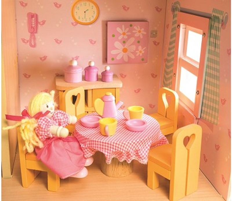 Le Toy Van Dukkehusmøbler i tre, Spisestue