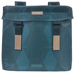 Basil Elegance Dubbele Fietstas - 40-49 Liter - Estate blauw