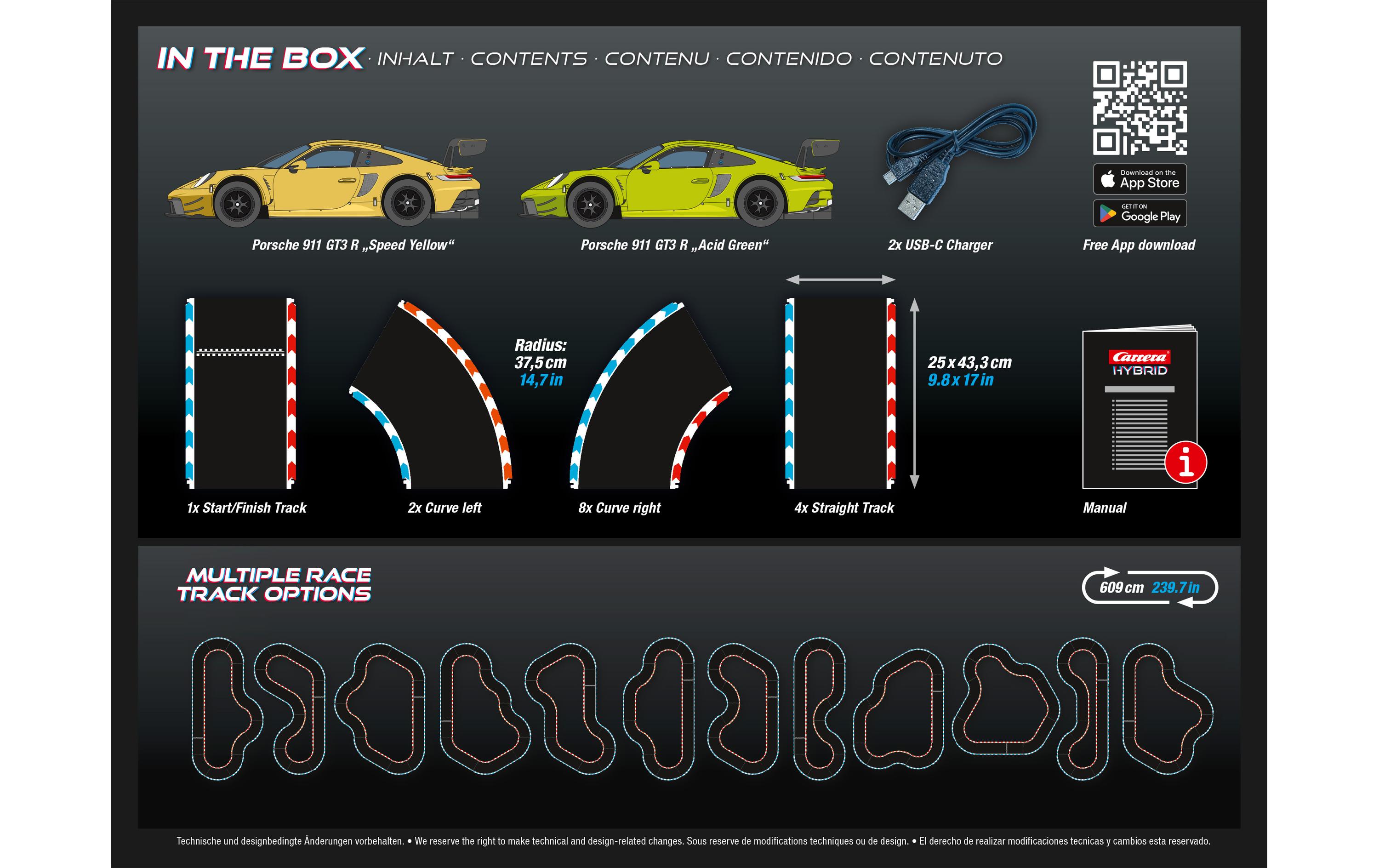 Rennbahnauto Speedway to Hell – Hybrid Set<br>Dynamisches Rennwagen-Spielset