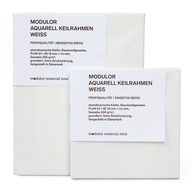 Modulor Aquarell Keilrahmen Profiqualität, weiß