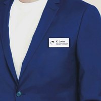 AVERY Insert imprimable pour badge, 190 g/m2, 65x30mm, blanc