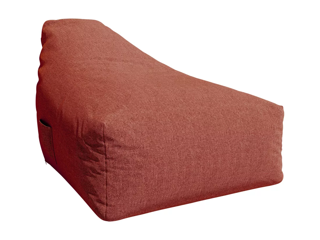 Pouf poire de jardin en tissu - Terracotta - KURUBI de MYLIA