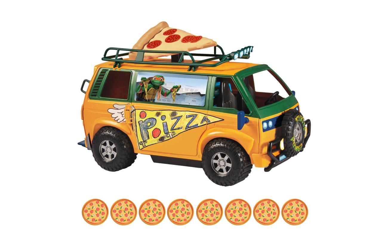 Ninja Turles movie Pizza Van met pizzawerper