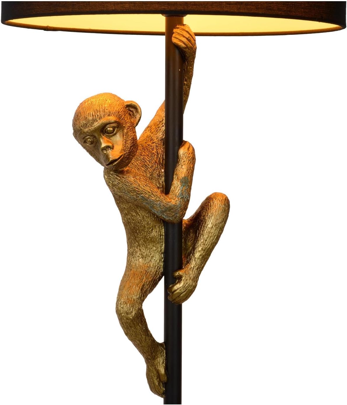 LUCIDE EXTRAVAGANZA CHIMP - Stehlampe - Ø 35 cm - 1xE27 - Schwarz