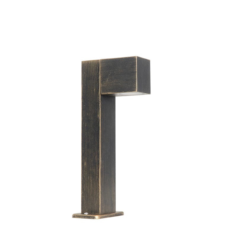 Industriële staande buitenlamp, antiek goud, 35 cm, IP44 - Baleno
