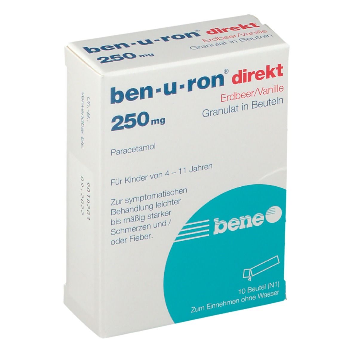 ben-u-ron® direkt - Erdbeer/Vanille 250 mg