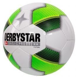 Derbystar - Futsal Basic Pro TT - Voetbal - Glanzend PU - Handgestikt, Latex-blaas