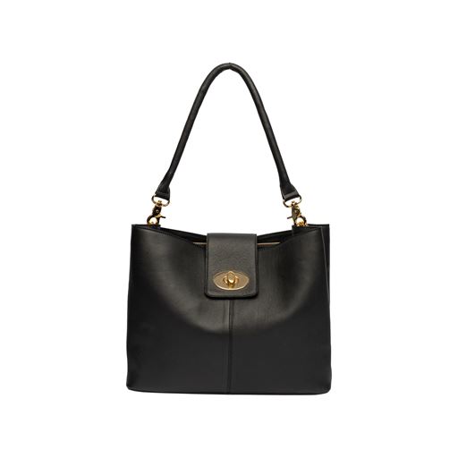 Re:Designed Carola Big Skuldertaske, Black/Gold