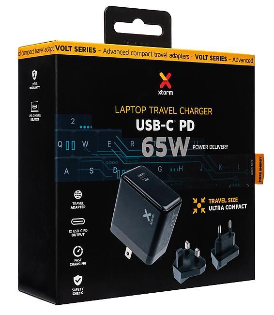 XTORM - CHARGEUR TRAVEL LAPTOP USB-C PD 65W