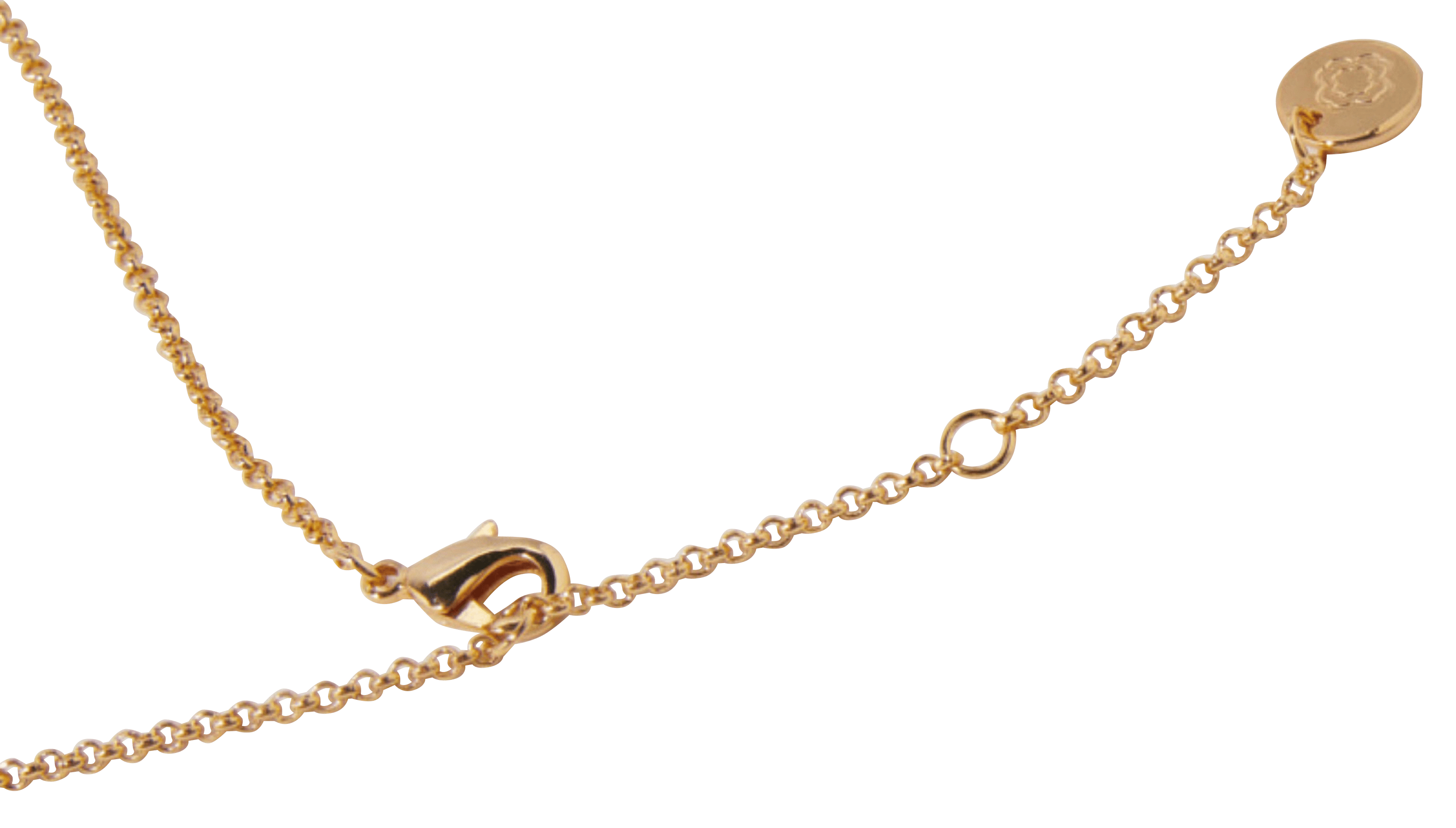 Collier long en laiton doré | Doré