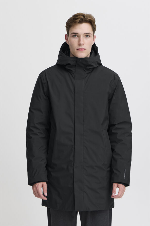 Casual Friday CFARBOUR long parka coat Black beauty