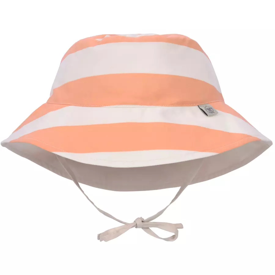 LÄSSIG UV-Sonnenhut Block Stripes weiß rosa orange