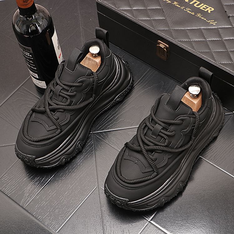 Mr Ozera - Tweekleurige platform sneakers