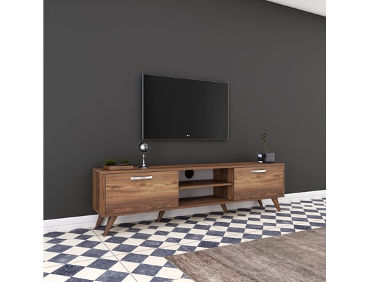 CONCEPT1 - Meuble TV A9 - 221 Noyer 180 x 48,6 x 35