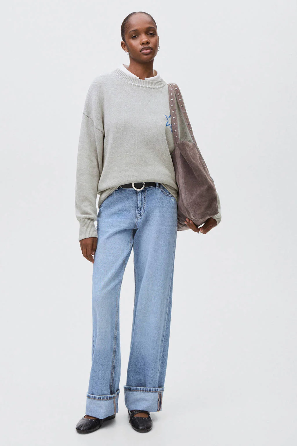 MANGO TEEN trui grijs