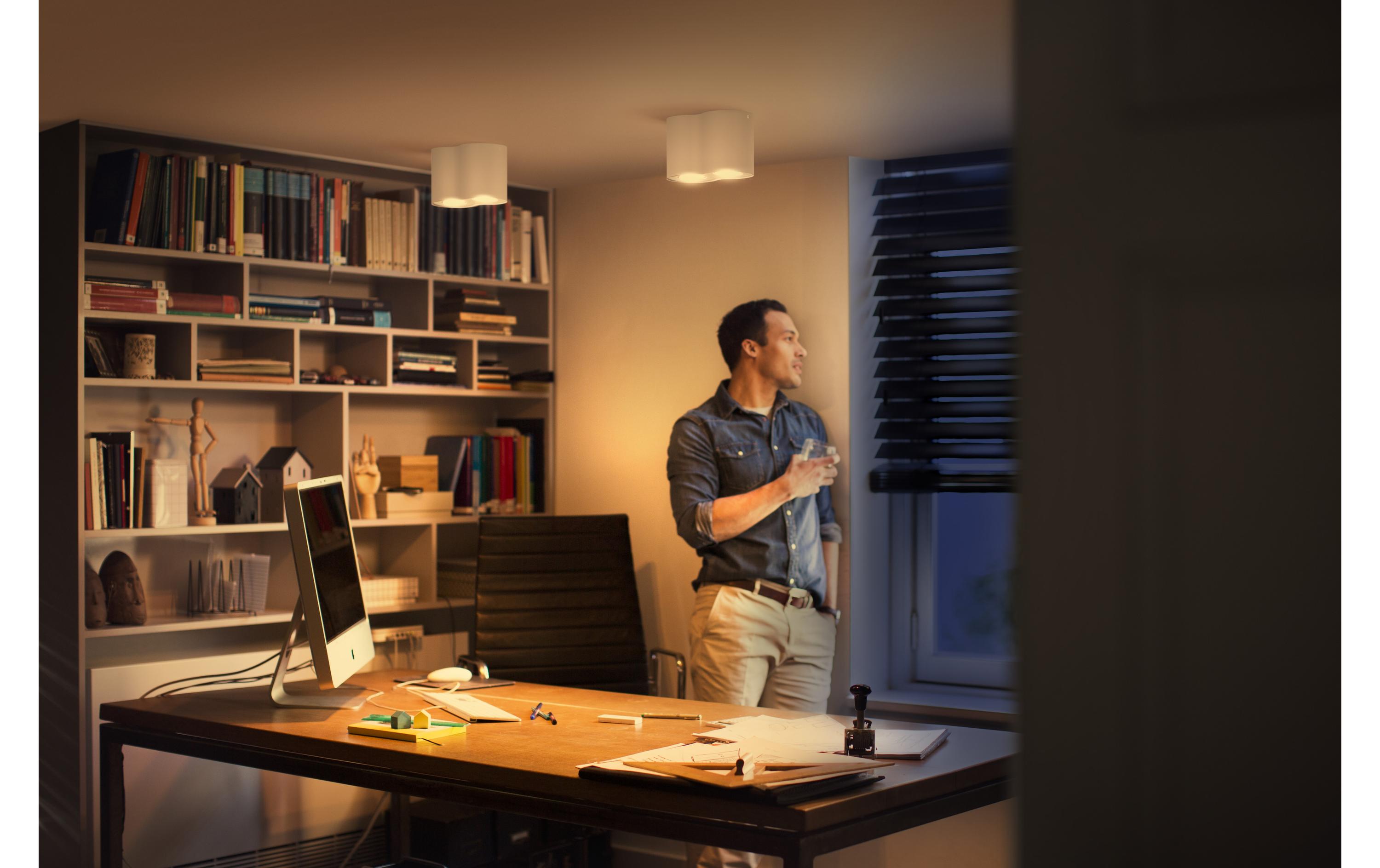 White Ambiance Pillar Doppelspot inkl. Dimmschalter Weiss<br>Flexibles Licht für jeden Raum